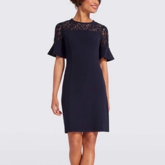 Draper James Navy Blue Lace Dress, size M - Picture 2 of 7